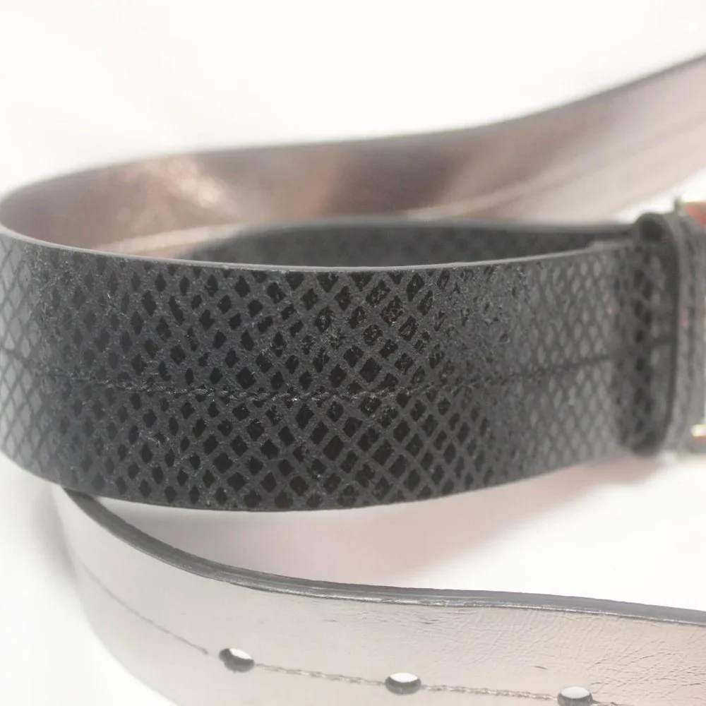 Michael Kors Black Leather Belt Size Medium